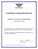 AMA Club Charter Certificate