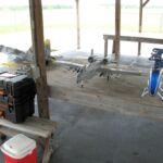 A typical pit station. All stations have power.